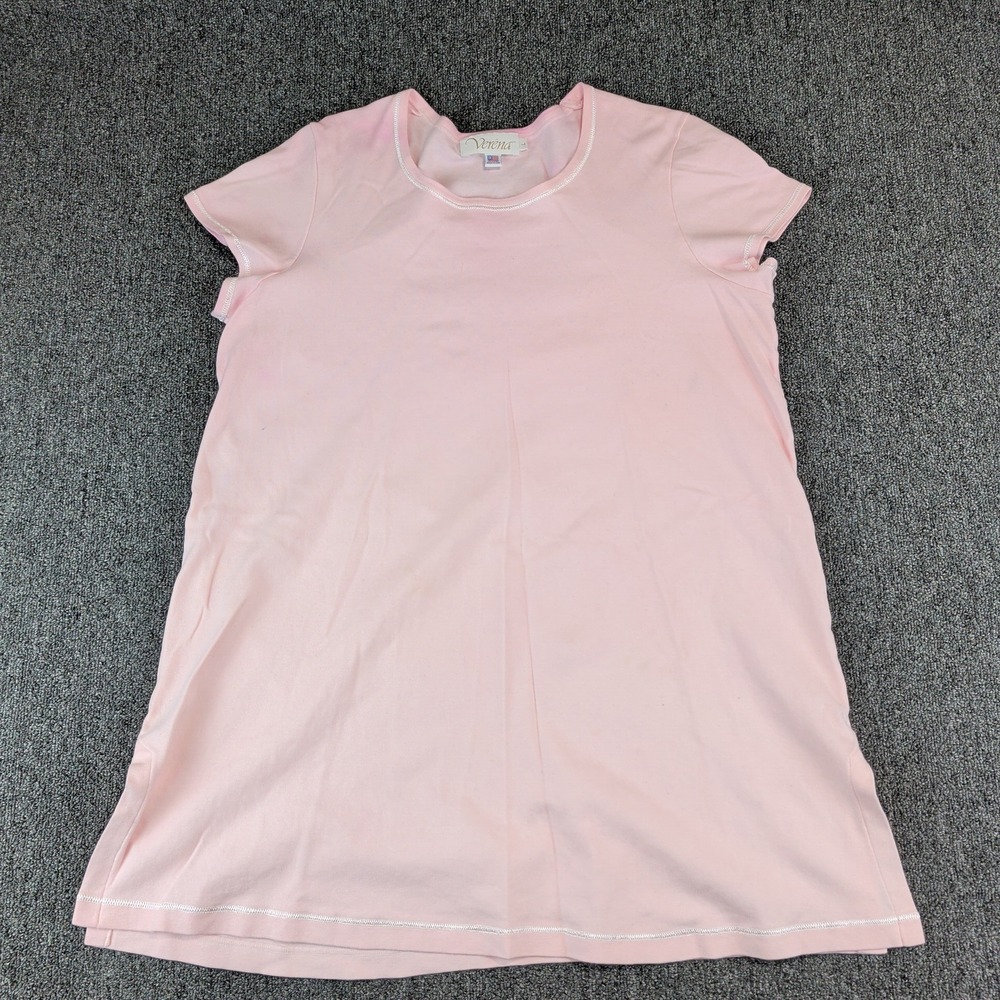 Verena Vintage 90s Tunic Top Women Large Pink A-Line Quiet Luxury Lounge Wear